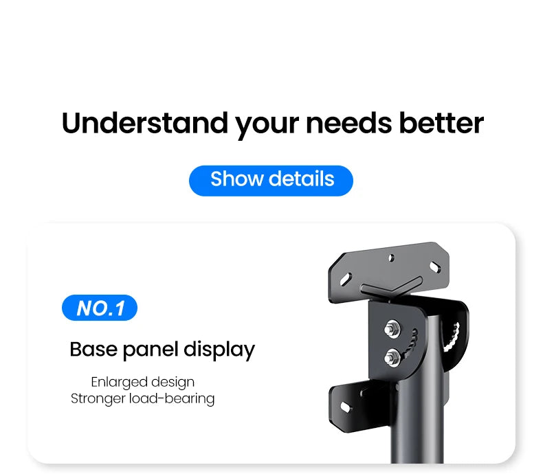 BEISHI TV Ceiling Mount Adjustable Bracket Fits Most LED, LCD Plasma Flat Screen Display 26 to 65 Inch, up to 110 Lbs 30° Tilt