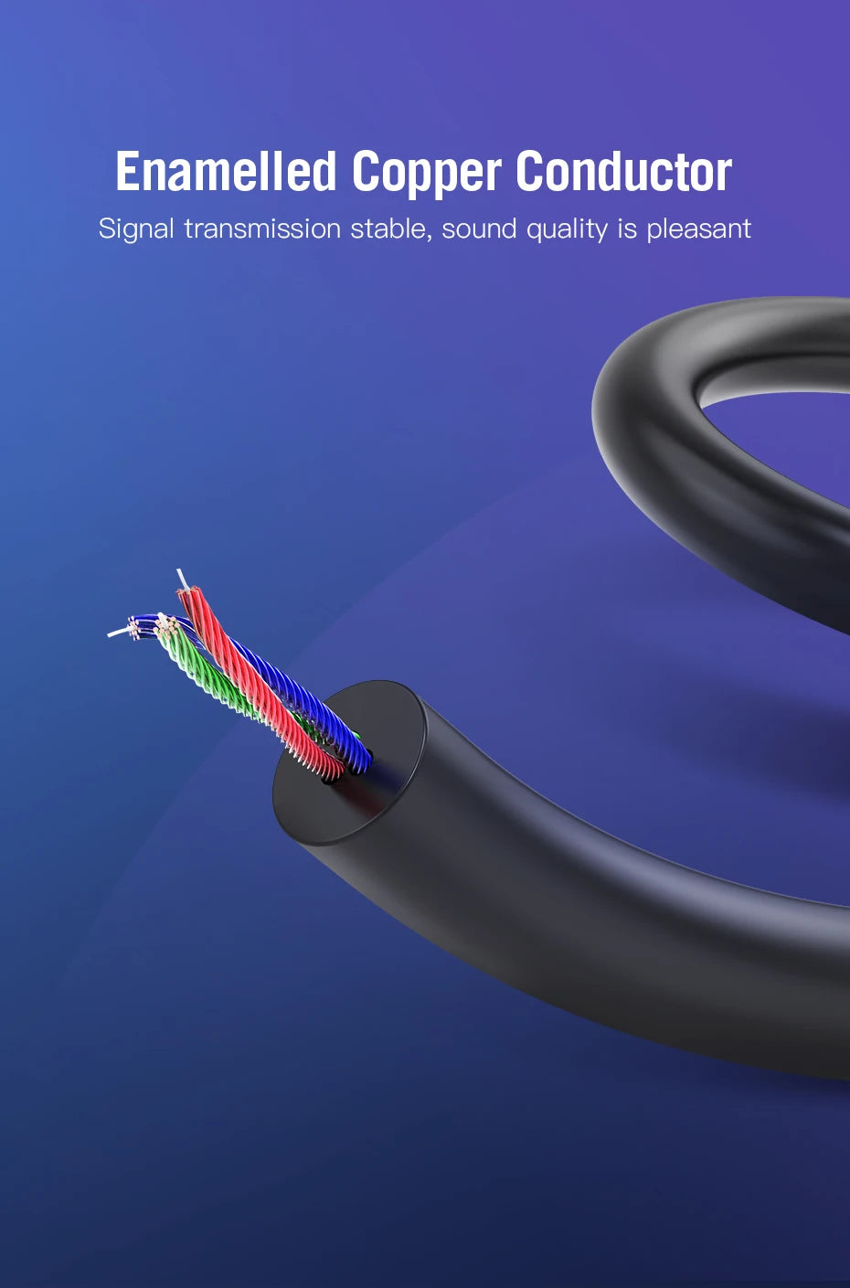 Vention 2RCA to 2RCA Audio Cable Gold-Plated 2RCA Male to Male Aux Cable 1m 2m for TV Amplifier Home Theater Speaker Cable RCA