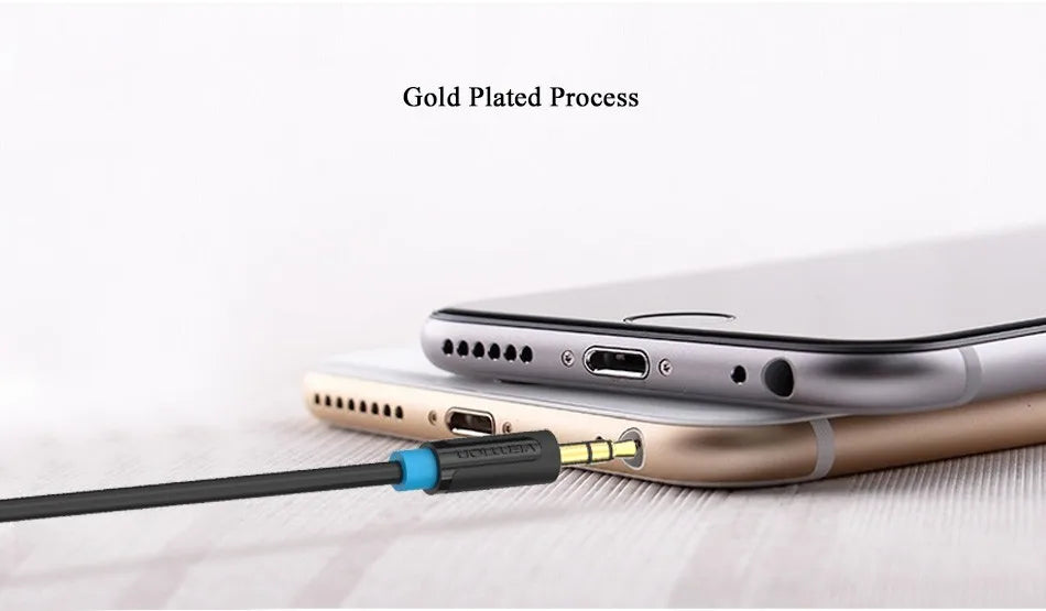 Vention 3.5mm to 6.35mm Adapter Aux Cable for Mixer Amplifier Gold Plated 3.5 Jack to 6.5 Jack 0.5m 3m 5m Aux Cabo Male to Male