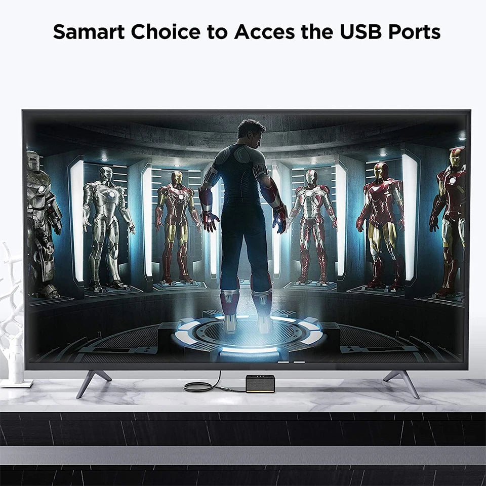 QGeeM USB Extension Cable USB 3.0 Cable Extender for PC Laptop Smart-TV PS4 Xbox SSD USB 3.0 2.0 Male to Female Cord Data Cable