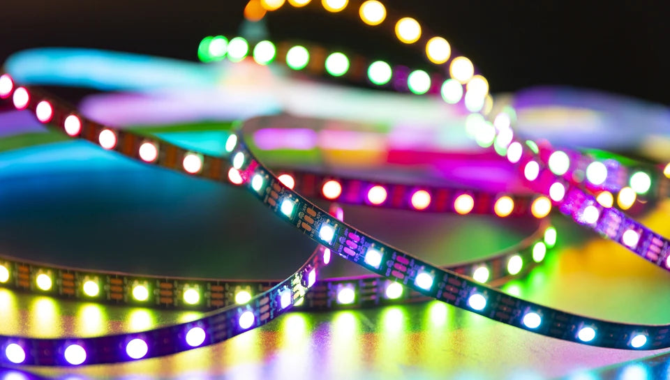 WS2812B Led Strip WS2812 RGB Individually Addressable Smart Led Lights Strip Black White PCB IP30/65/67 Waterproof 0.3W/LED DC5V