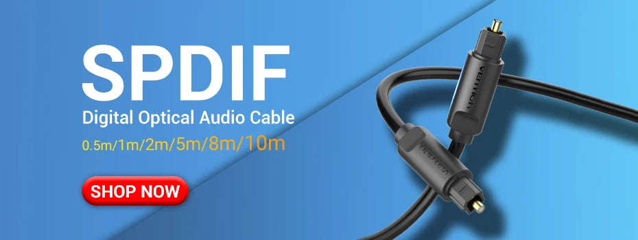 Vention 2RCA to 2RCA Audio Cable Gold-Plated 2RCA Male to Male Aux Cable 1m 2m for TV Amplifier Home Theater Speaker Cable RCA
