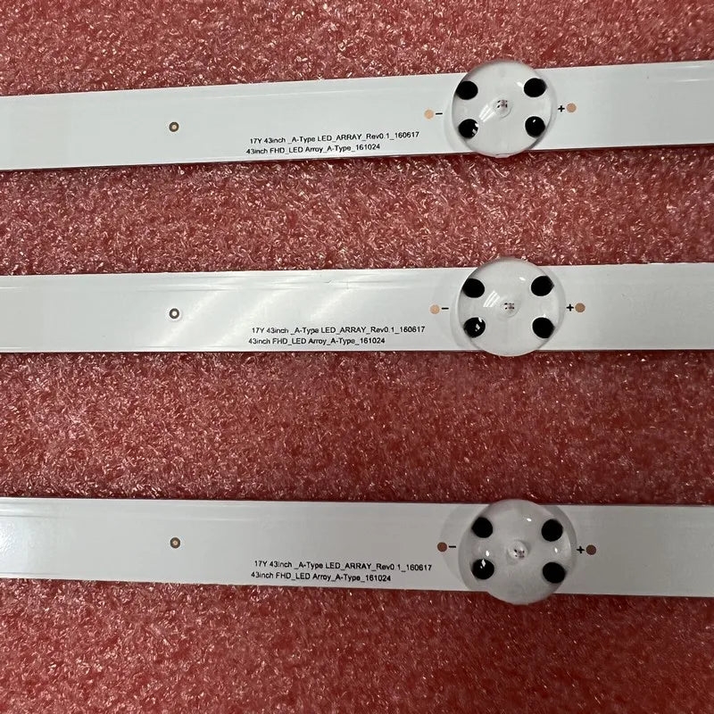 LED backlight strip(3) for TV 43UJ639V 43UJ675V 43UJ634V 43LJ624V 43LJ634V 43UJ701V 43UJ6309 43UJ6307 43UJ670V 43UJ6350 43UJ6500
