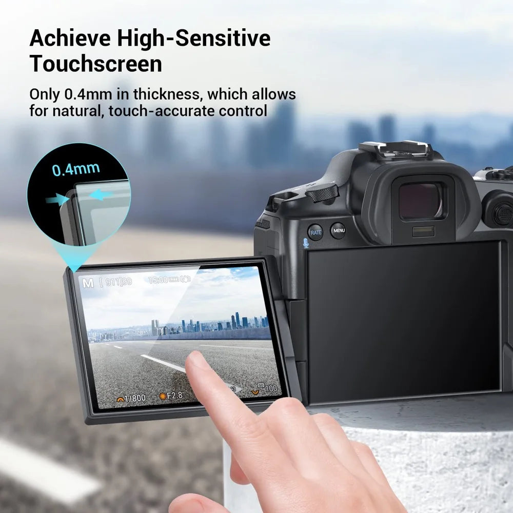 2PCS Tempered Glass for Canon EOS R8 R7 R6 Mark II R50 R10 R5 RP Screen Protector Anti-Scratch Protective Film Accessories