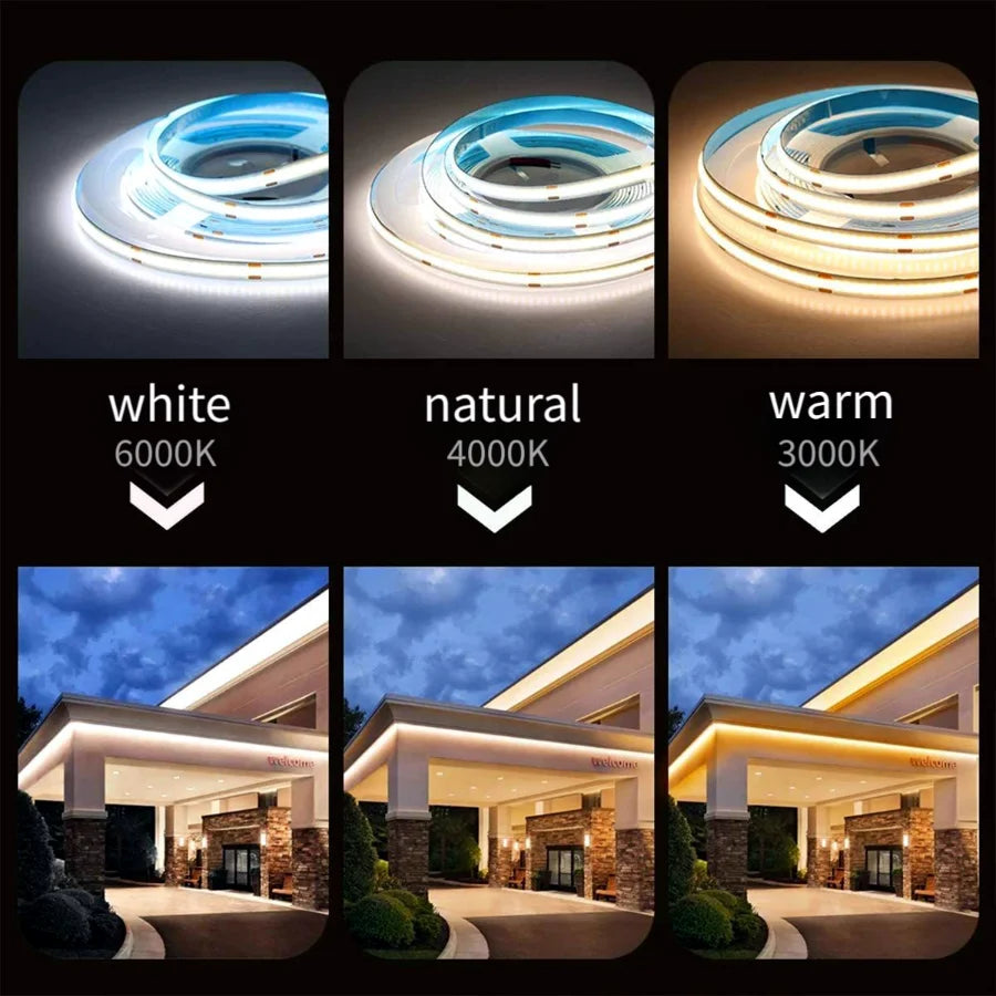 COB USB LED Strip Light with Sensor Decoration Lighting Tape for House Room Backlight 1M 2M 3M Ribbon