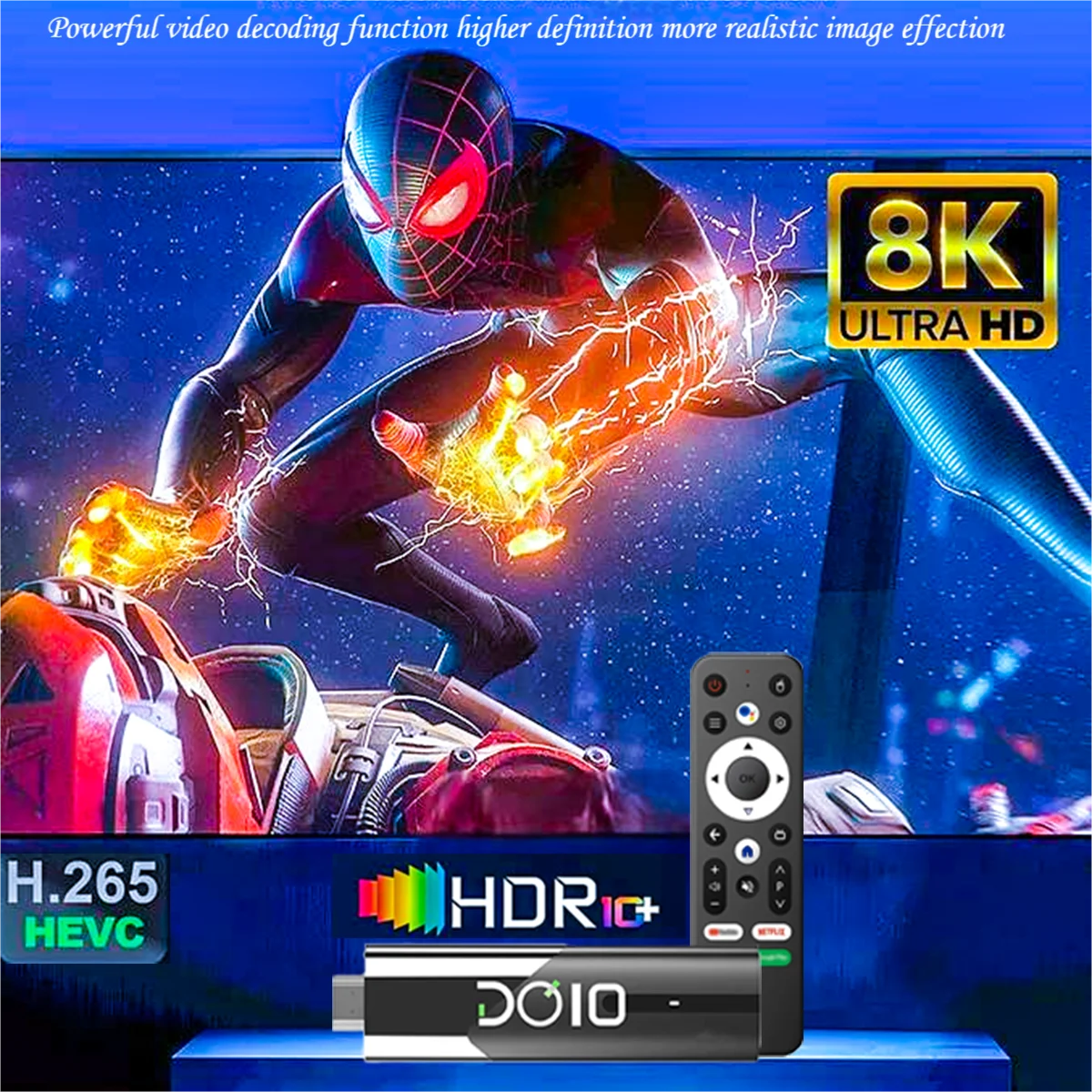 Smart TV Stick 8K Android 13 BT 5.0 ATV WIith H618 2GB RAM 16GB ROM Wifi6 Remote Control Home Theater Android TV Stick Box