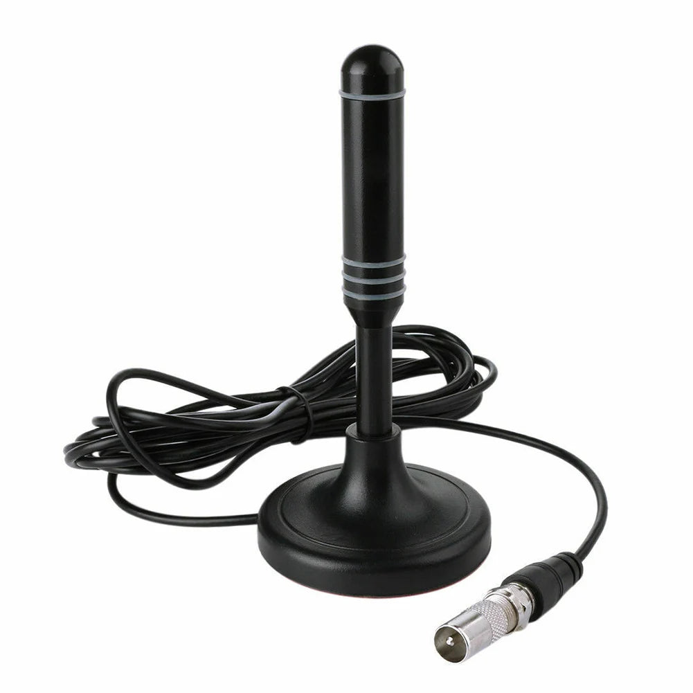 Digital Receiving Antenna 300cm Coax Cable Indoor Outdoor Digital HD Freeview Aerial DVB-T DVB-T2 DAB Plug and Play for Smart TV