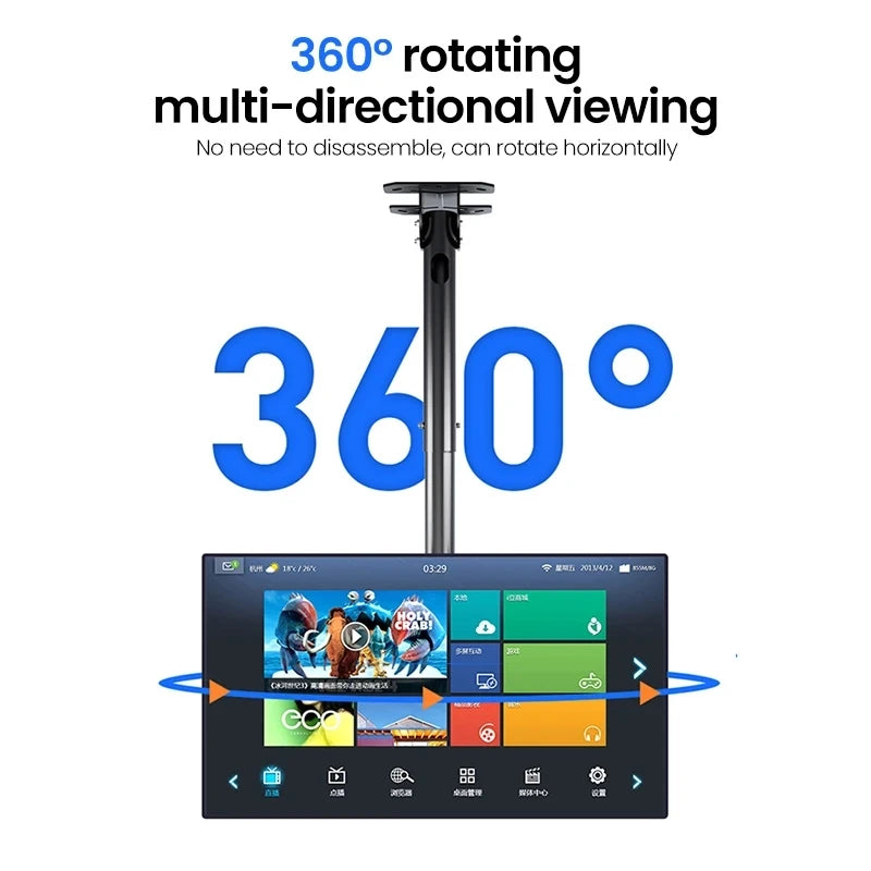 BEISHI TV Ceiling Mount Adjustable Bracket Fits Most LED, LCD Plasma Flat Screen Display 32 to 75 Inch, up to 110 Lbs