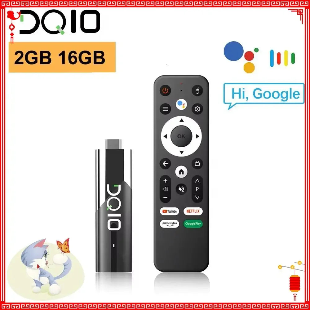 Smart TV Stick 8K Android 13 BT 5.0 ATV WIith H618 2GB RAM 16GB ROM Wifi6 Remote Control Home Theater Android TV Stick Box