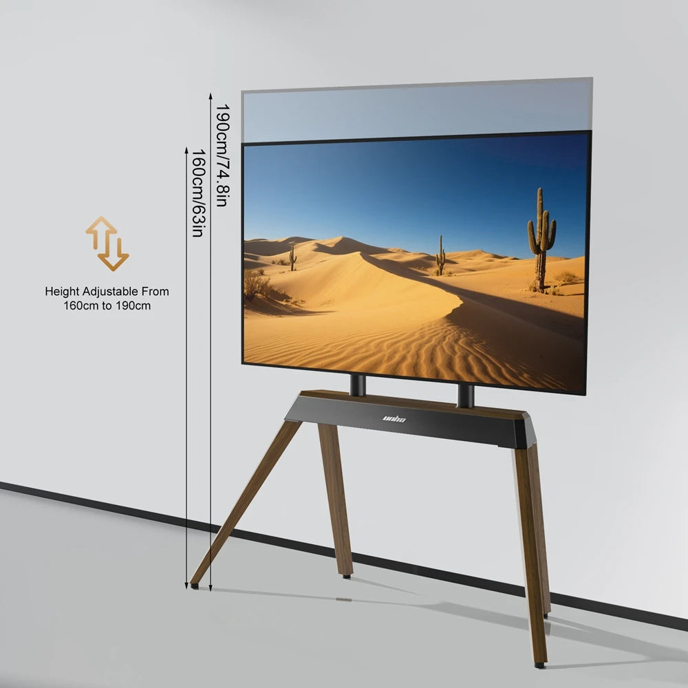 Heavy Duty Metal TV Floor Stand for 40-86 Inches LED LCD Flat Screen Height Adjustable