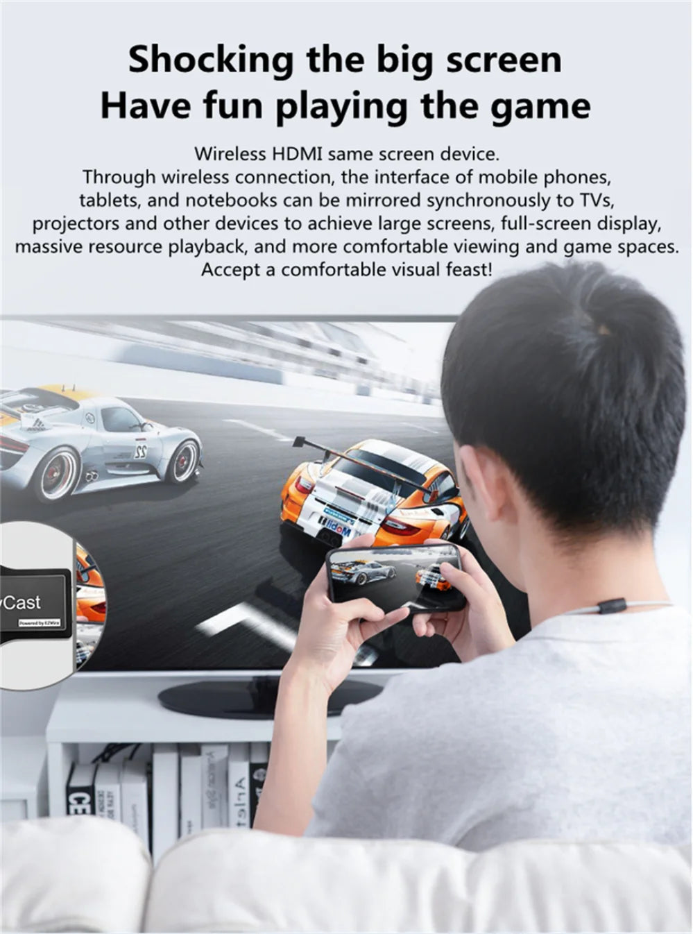 1080P M2 Plus HDMI-compatble TV Stick WIFI Display TV Dongle Receiver Anycast DLNA Share Screen For IOS Android Miracast Airplay