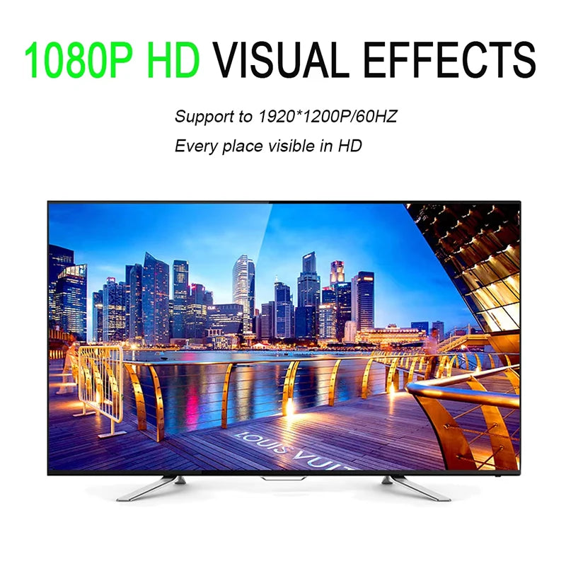 HDMI-compatible to VGA Adapter with 3.5mm Audio Cable For PC Laptop TV Box Projector HDTV 1080P VGA to HDMI-compatible Converter