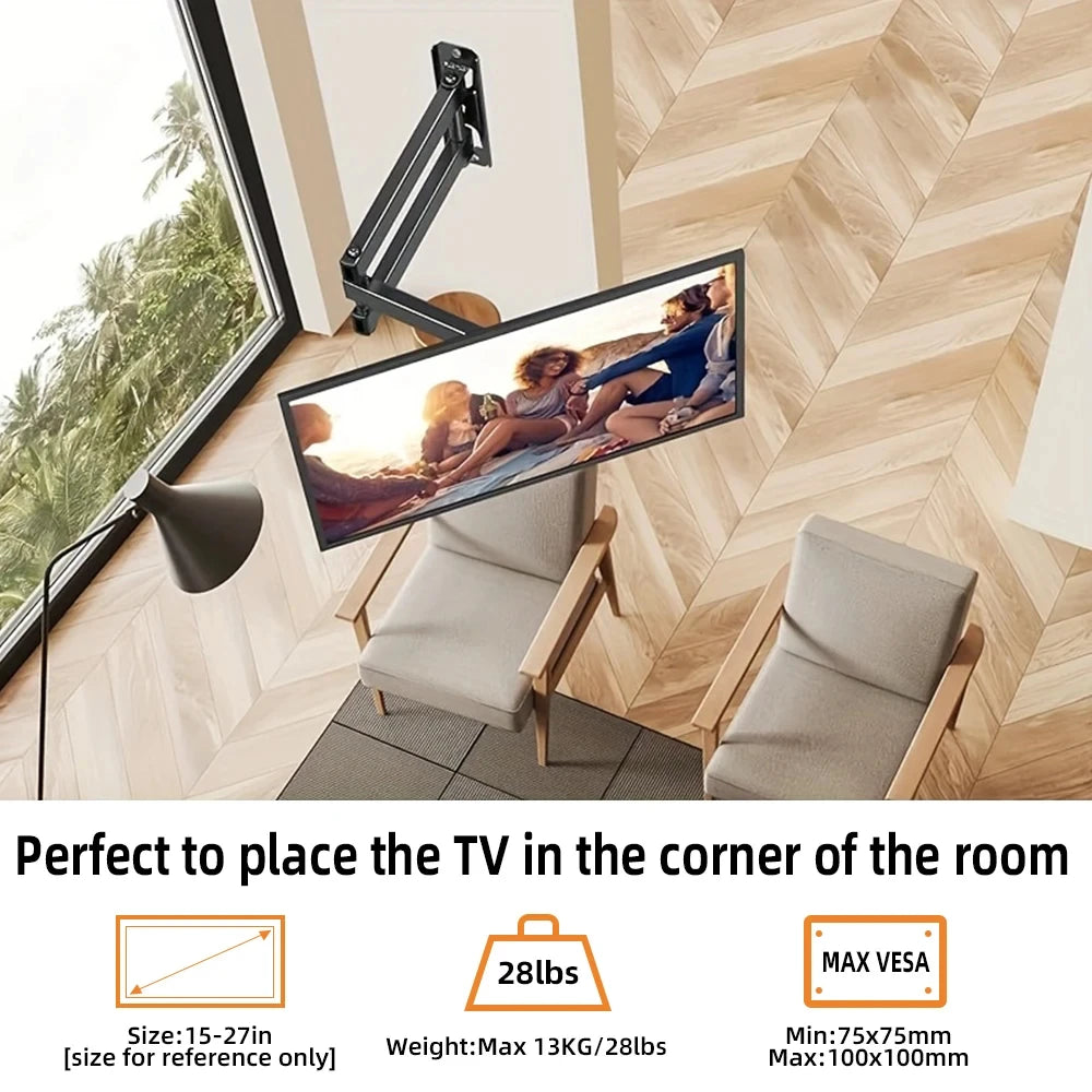 1 PCS Adjustable TV Monitor Wall Mount Bracket  for Most 13-27 In/10-32 in 360° Rotated Expansion tv Holder VESA 100*100mm