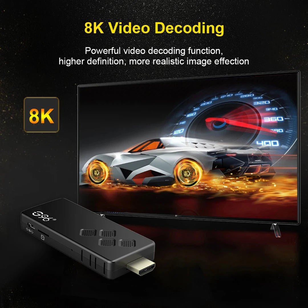 Global Version Android13 G96 TV Stick 8K HDR Portable Streaming Media 2GB16GB Multi Language TV Dongle Allwinner H313 Quad Core