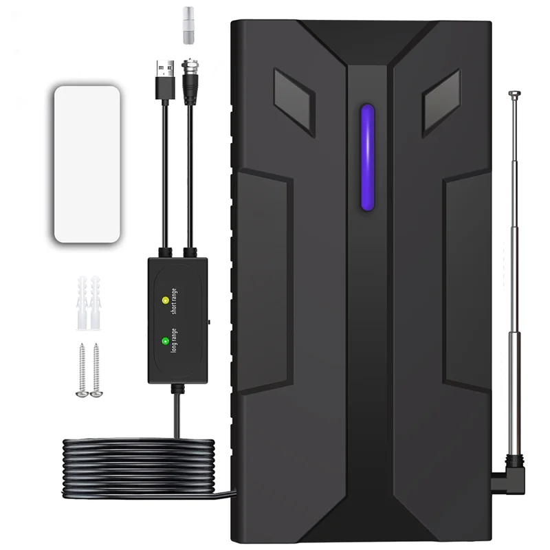 ABSQ-Powerful Outdoor Indoor Strong Signal HDTV DVBT2 HD 4K Full TV Signal Amplifier Digital Antenna For High-Range TV