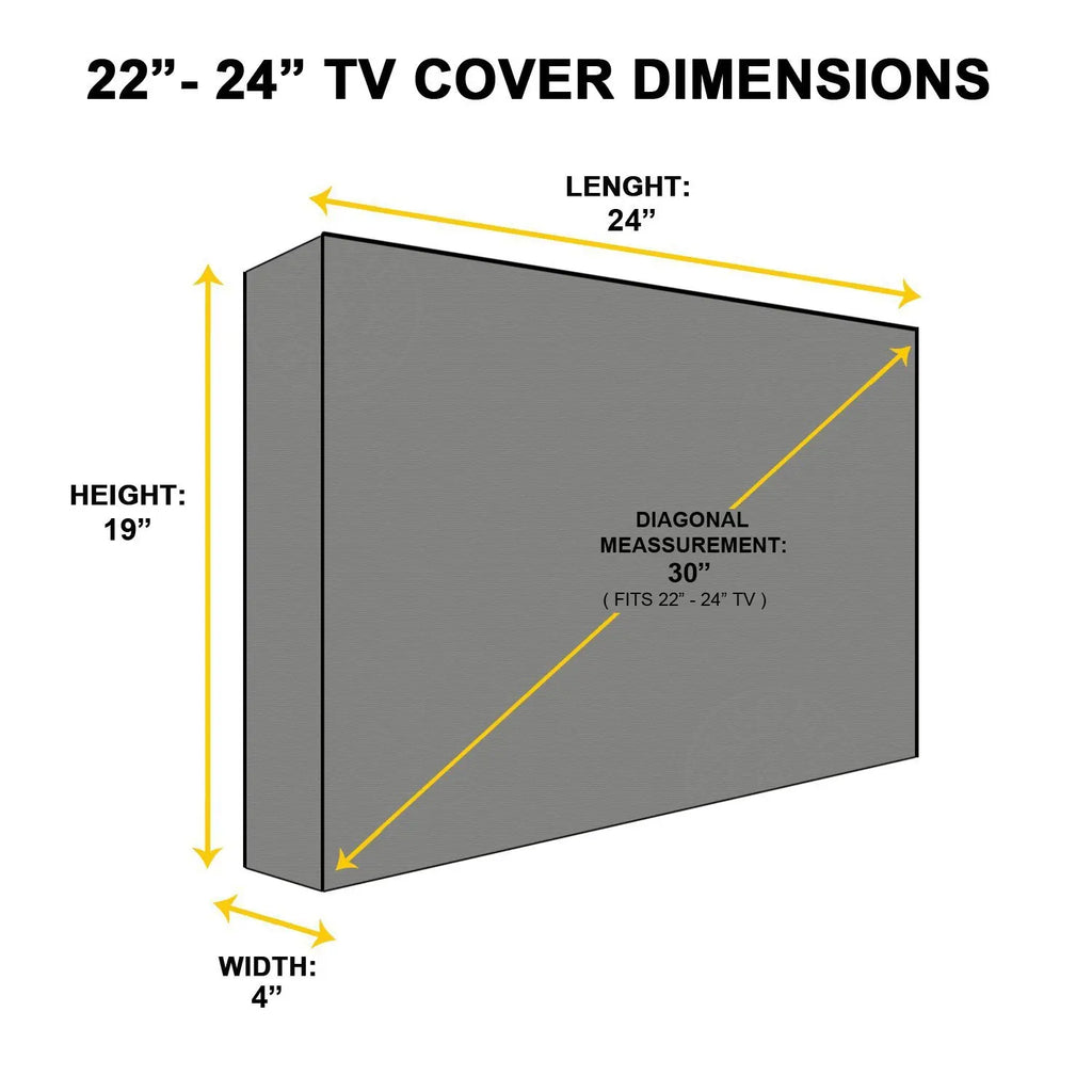 420D/600D Garden Patio Outdoor TV Cover 36" 40" 46" 50" 55" 60" 65" Protect TV Screen Weatherproof Dust-proof Outdoor TV Cover