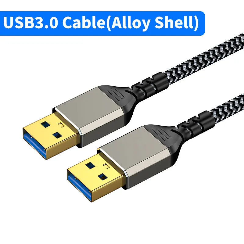 Unnlink USB 3.0 Cable Type A Male to Male Cable 3.0 2.0 Extender 0.5m 1m 1.5m 2m for Hard Drive TV Box Laptop