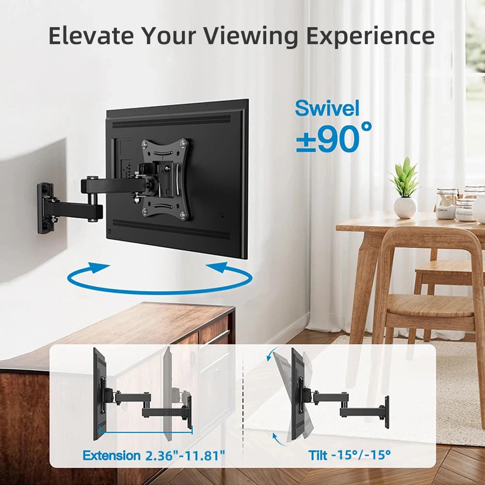 1 PCS Adjustable TV Monitor Wall Mount Bracket  for Most 13-27 In/10-32 in 360° Rotated Expansion tv Holder VESA 100*100mm