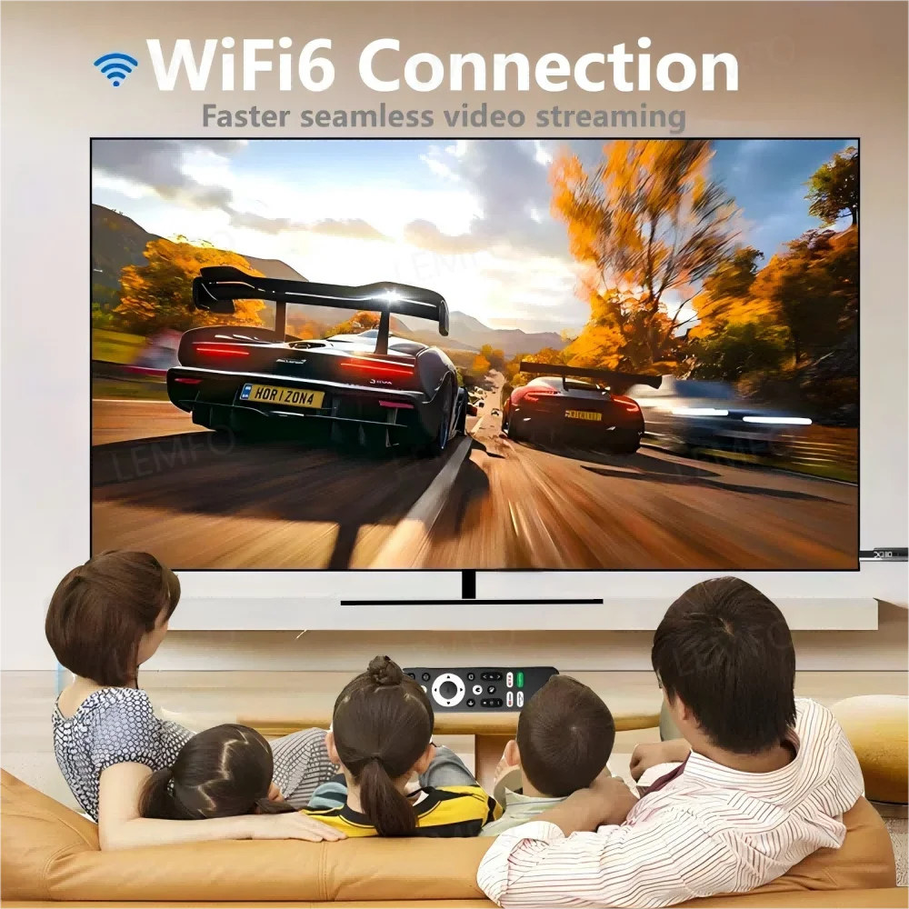 Smart TV Stick 8K Android 13 BT 5.0 ATV WIith H618 2GB RAM 16GB ROM Wifi6 Remote Control Home Theater Android TV Stick Box