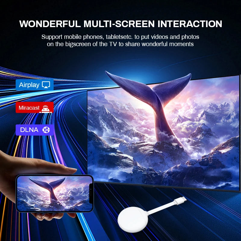 2025 U11 TV Stick Android 14 TV Box H313 Wifi BT5 smart TV 2.4G 5G 4K HD smart TV BOX Voice Remote Set TOP Box