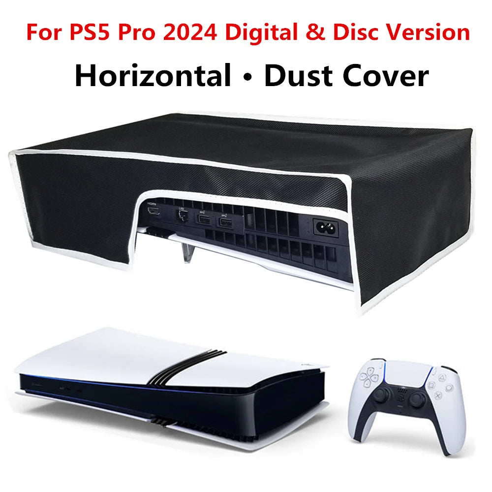 Horizontal Dustproof Sleeve for PS5 Pro Gaming Console Anti-Scratch Protective Cover Oxford Cloth Protective Sleeve Accessories
