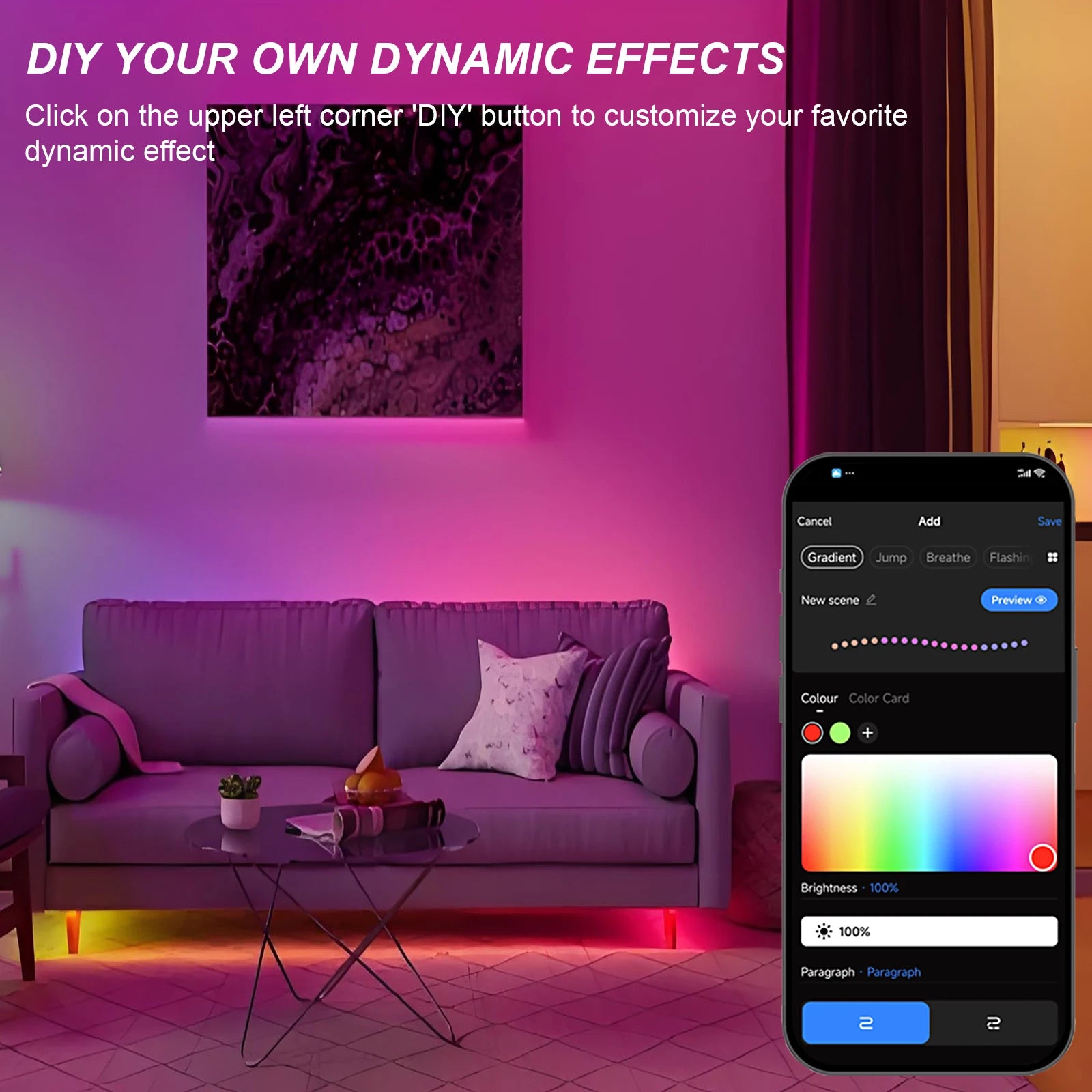 1-25M RGB Addressable COB LED Strip Light 24V WS2811 Pixel LED Strip Tuya WiFi RGBIC LED Ribbon Light Kit For TV Room decoration