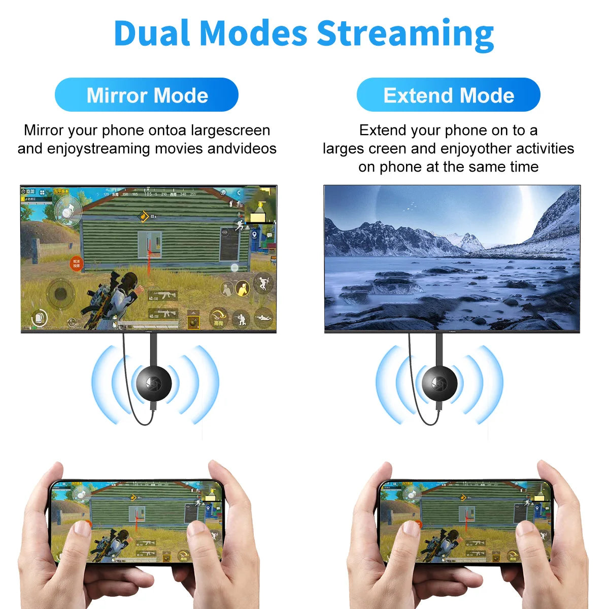 For MiraScreen Display Anycast HDMI-compatible Miracast Wireless WiFi Display TV Dongle 1080P G2 For Ios Android Mirror Screen