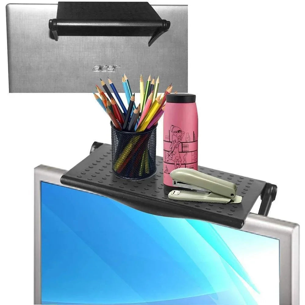 TV Monitor Rack Screen Top Storage Shelf Holder Home Storage Computer Multi-functional Organizer Bracket