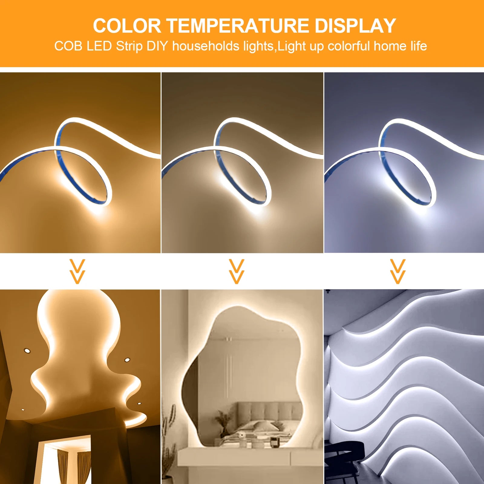 LED COB Light Strip Motion Sensor Flexible Diode Tape 3mm 5V USB Linear Indoor Lighting Lamp Room DIY TV Mirror Backlight