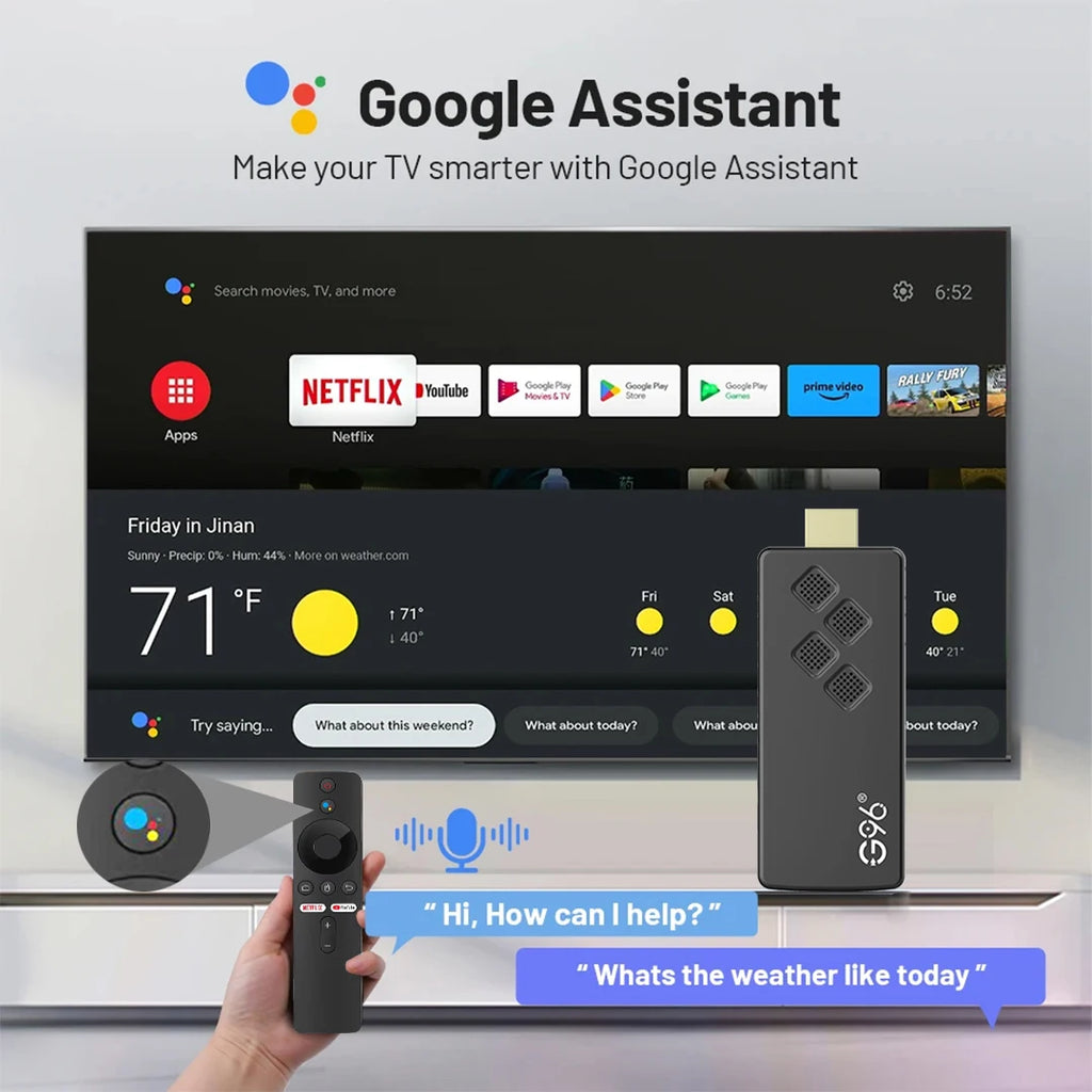 Global Version Android13 G96 TV Stick 8K HDR Portable Streaming Media 2GB16GB Multi Language TV Dongle Allwinner H313 Quad Core