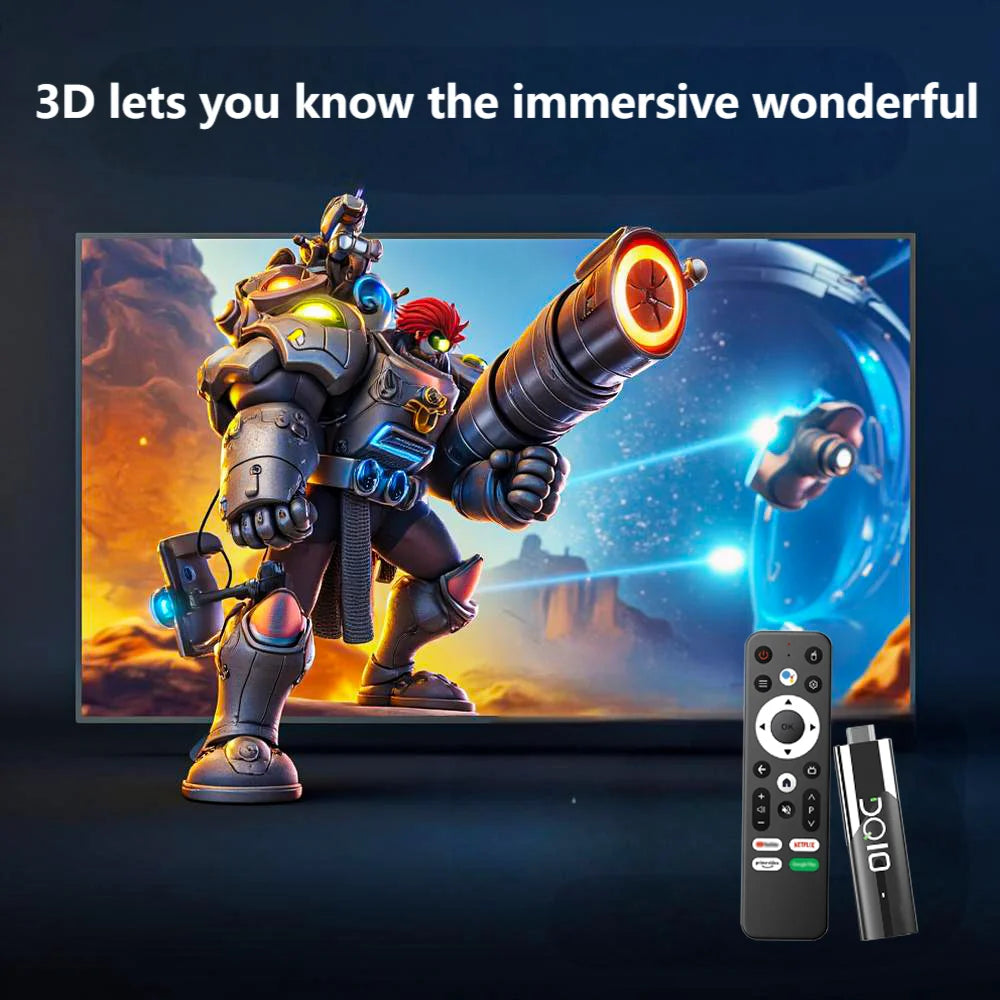 Smart TV Stick 8K Android 13 BT 5.0 ATV WIith H618 2GB RAM 16GB ROM Wifi6 Remote Control Home Theater Android TV Stick Box