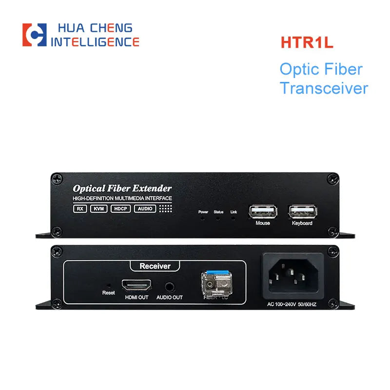 20Km HDMI Fiber Optic KVM Extender Video Transmitter Receiver HDMI Loop Over SC LC Fiber Cable for PS4 PS5 DVD PC To TV Monitor