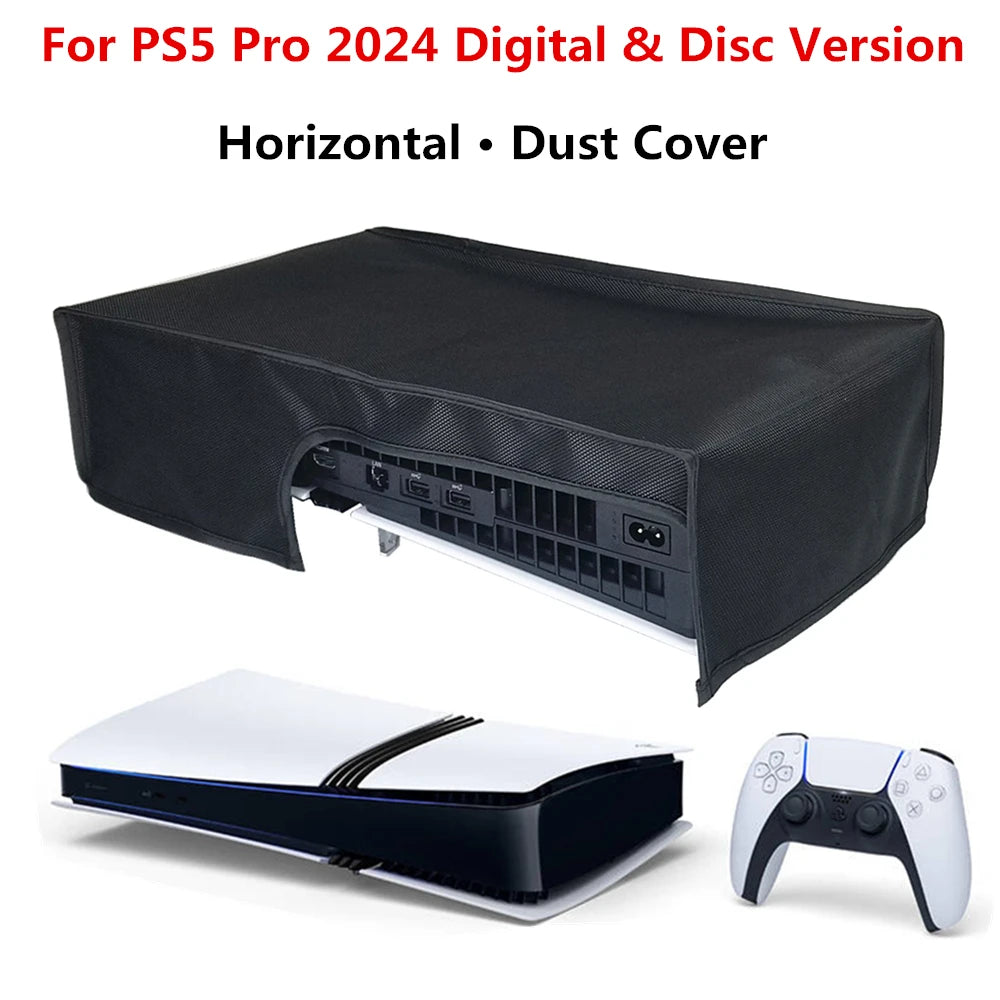 Horizontal Dustproof Sleeve for PS5 Pro Gaming Console Anti-Scratch Protective Cover Oxford Cloth Protective Sleeve Accessories