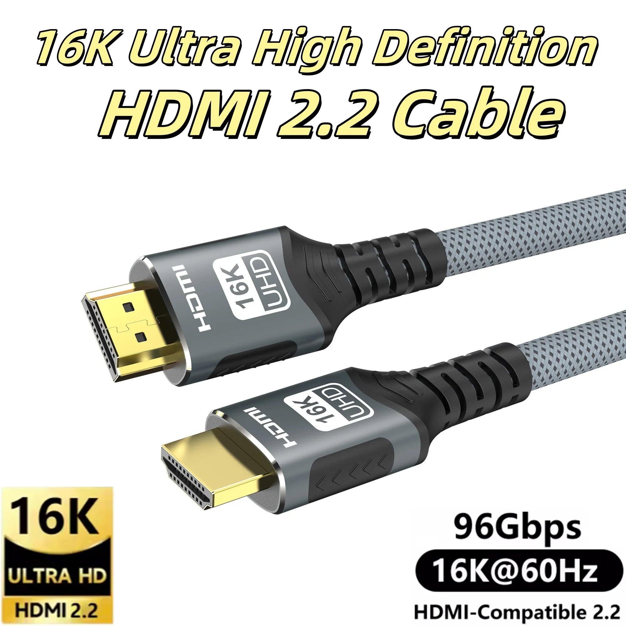 FDBRO 8K HDMI 2.1 Cable 4K@120Hz 8K@60Hz HDMI2.1 Cable 48Gbps Adapter For RTX 3080 eARC HDR10+ Video Cable PC Laptop TV box PS5