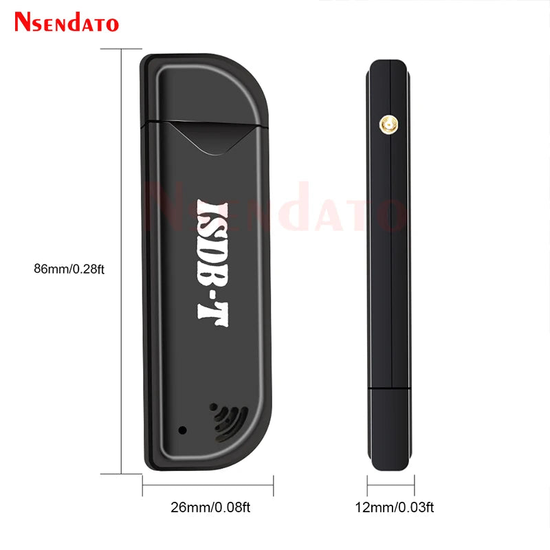 Mini Digital ISDB-T USB2.0 TV HDTV Tuner Stick Receiver Recorder With Remote Control Antenna for Brazil