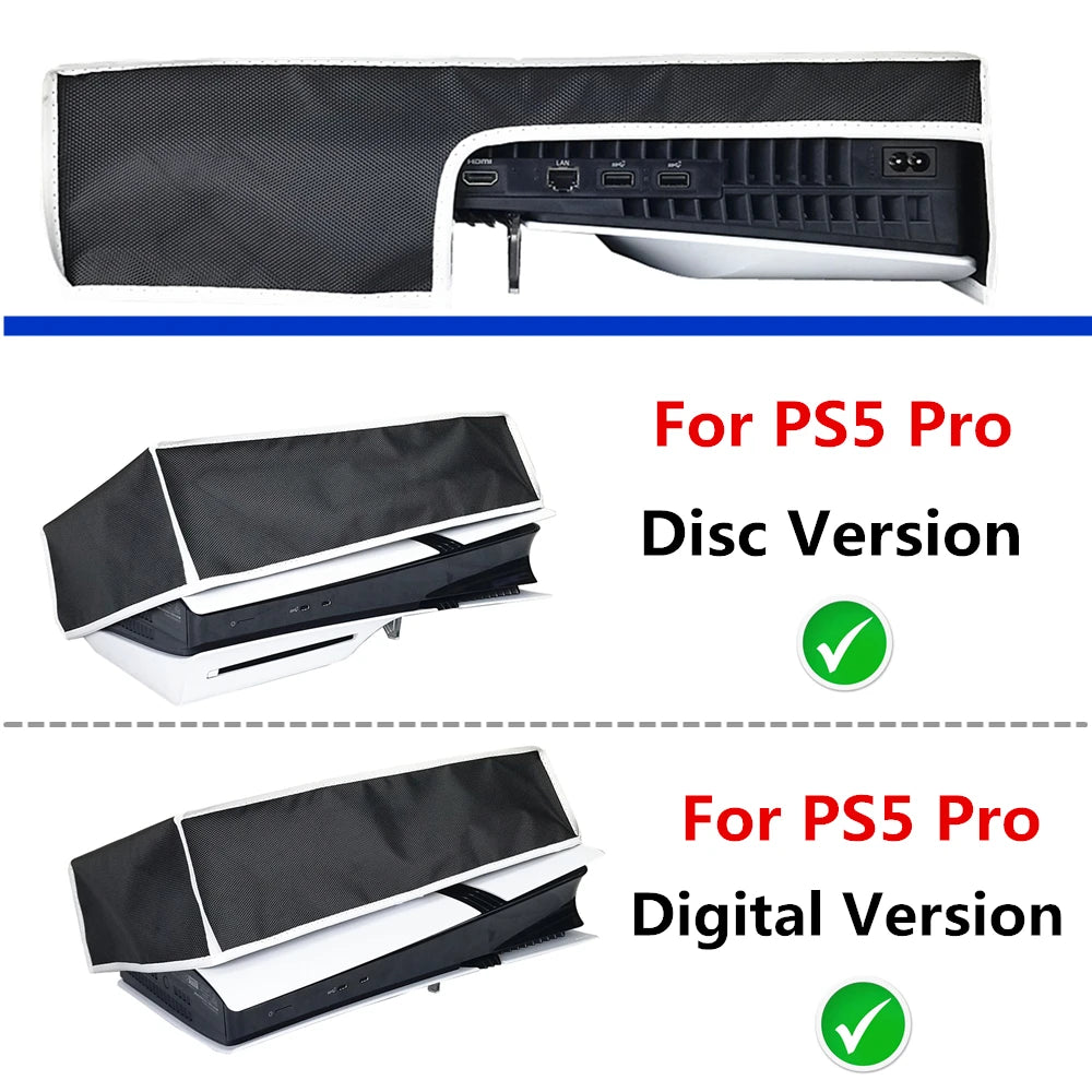 Horizontal Dustproof Sleeve for PS5 Pro Gaming Console Anti-Scratch Protective Cover Oxford Cloth Protective Sleeve Accessories