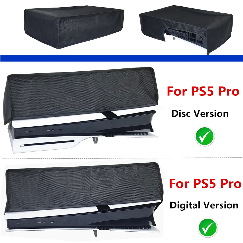 Horizontal Dustproof Sleeve for PS5 Pro Gaming Console Anti-Scratch Protective Cover Oxford Cloth Protective Sleeve Accessories