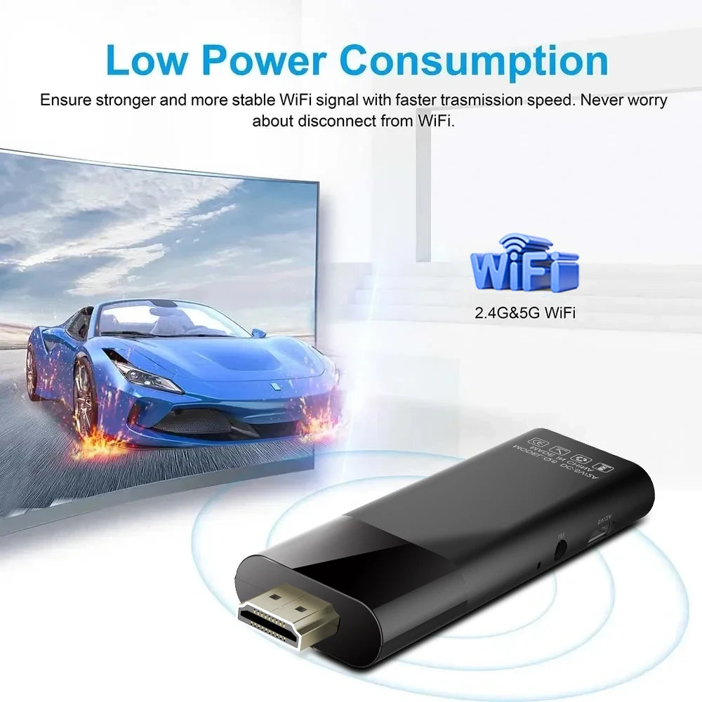 Android Tv Stick Janmifly Q6 2.4G/5G Wifi Bluetooth 5.2 Voice Remote Android 10 4K Video Netflix Youtube Fast Streaming Tv Stick