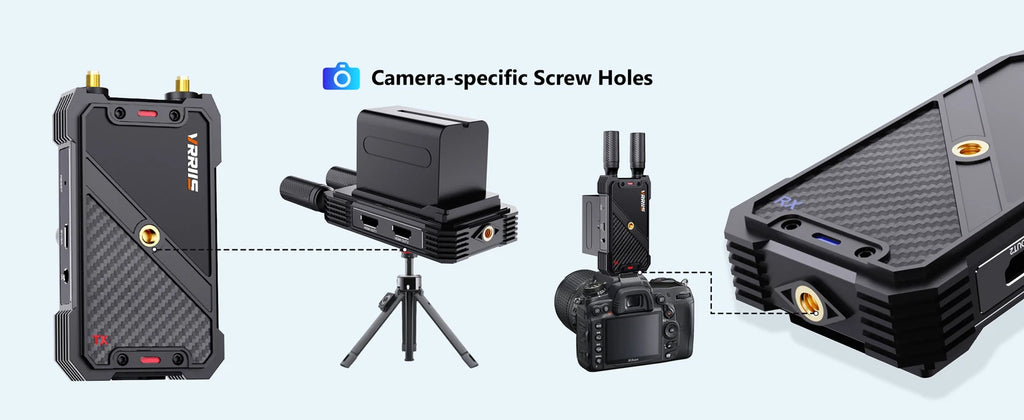 VRRIIS 400M 1080P Wireless Hdmi Extender Video Transmitter Receiver for For Camera Laptop Projector TV Box PS4 Streaming To TV
