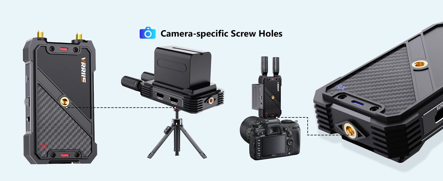 VRRIIS 400M 1080P Wireless Hdmi Extender Video Transmitter Receiver for For Camera Laptop Projector TV Box PS4 Streaming To TV