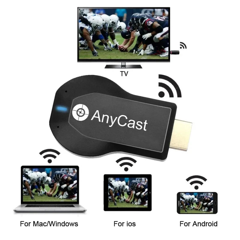 4K 1080P HDMI-compatible TV Stick M2 Plus Wireless WiFi Display TV Dongle Receiver for DLNA Airplay Miracast for AnyCast for IOS
