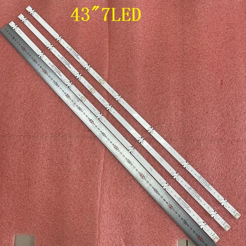 LED backlight strip(3) for TV 43UJ639V 43UJ675V 43UJ634V 43LJ624V 43LJ634V 43UJ701V 43UJ6309 43UJ6307 43UJ670V 43UJ6350 43UJ6500