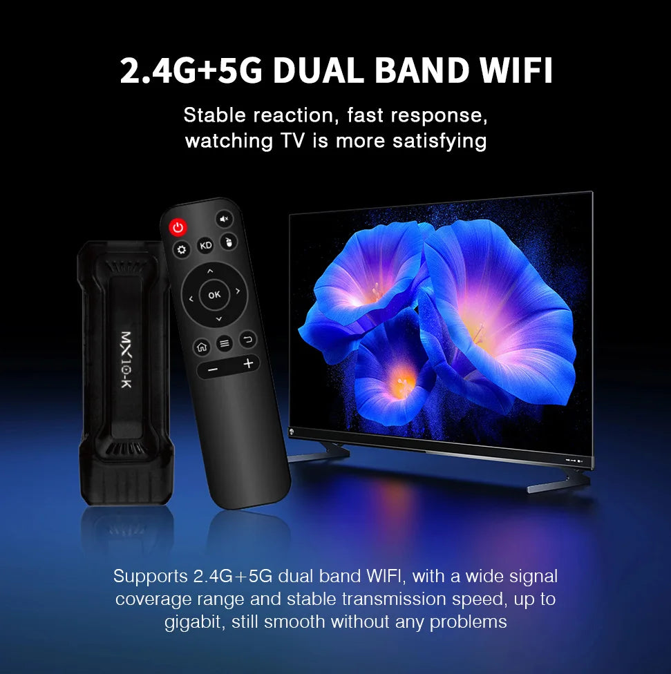 Smart TV Stick MX10-K Dual-Core S905L CPU Stick TV WiFi 2.4G 4GB 64GB Android TV Stick Infra Remote control Fire Stick