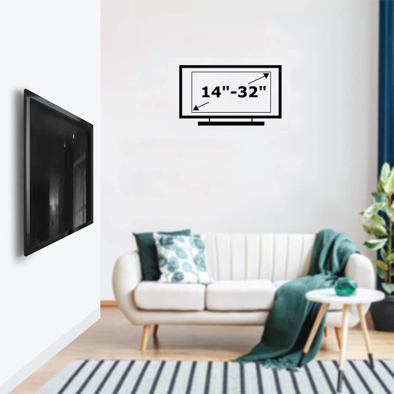 Universal Fixed TV Wall Mount Bracket Fixed Flat Panel TV Stand Holder Frame for 14-32 Inch Plasma TV HDTV LCD LED Monitor