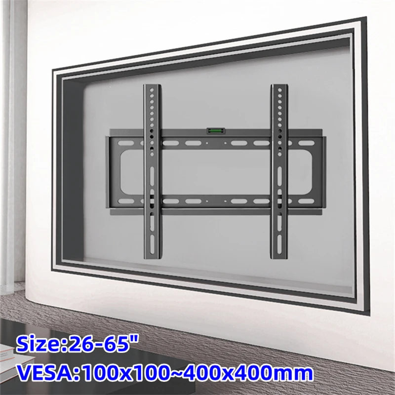 26-65inch TV Wall Mount Bracket Universal TV Mount Monitor Holder Adjustable Low Profile Flat TV Wall Mount for LCD LED Monitor