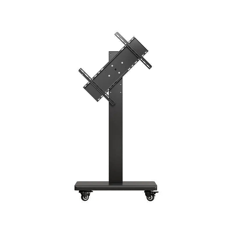 BEISHI Mobile TV Cart for 26-65 Inch TVs up to 110lbs Height Adjustable Shelf Rolling Floor Stand with Wheels VESA 600x400mm