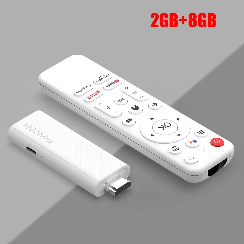 2024 New H96 MAX H313 Mini TV Stick Android 14 Smart TV Box Android14 2GB 16GB 8GB Wifi6 BT 4K HD Google Voice Media Player