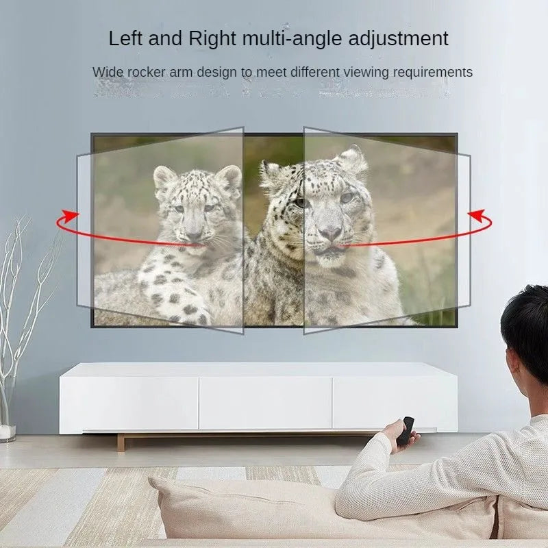 Sliding TV Wall Mount for 32-80" TVs Full Motion Articulating 6 Arms, Easy TV Centering, Max VESA 600x400mm, 1Max Load 176 lbs