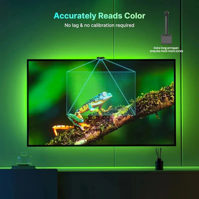 EISSLOLY Led Strip Lights RGB LED Light Kit Smart APP Control for 55-85 inches TV Backlight Screen SYNC Home Decor LED Lighting