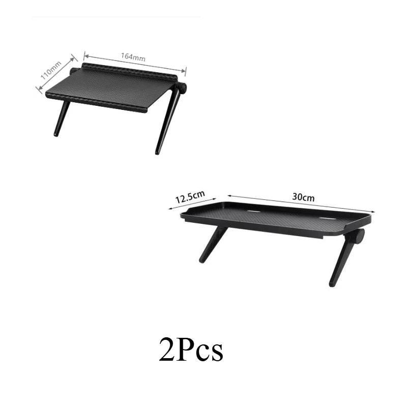 Adjustable Universal TV/Monitor Top Shelf Organizer - Space-Saving Multi-Purpose Rack for Router, Media Box Computer Accessories